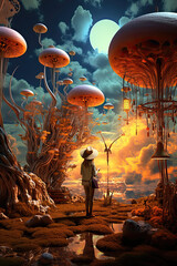 Fantasy surrealism - a world where anything is possible - obrazy, fototapety, plakaty