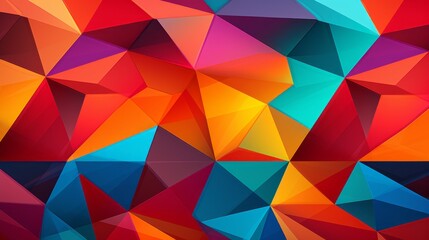 Abstract Geometric Pattern in Vibrant Colors