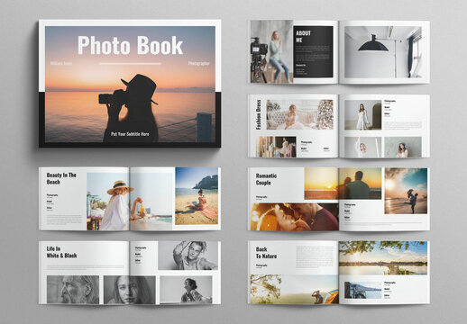 Photo Album Book Template Landscape