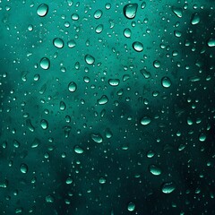 Raindrops on glass with bokeh background