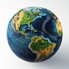 3D Render of Planet Earth - obrazy, fototapety, plakaty