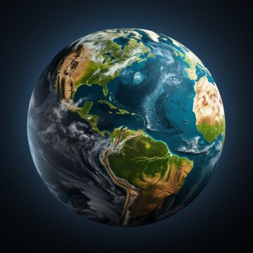 3D Render of Planet Earth
