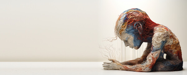 Tapestry of Thoughts: Human Head Artistry, Generative AI