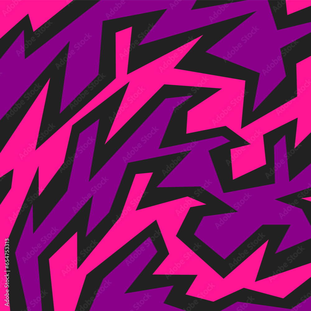 Poster abstract background with geometric sharp and spike line pattern