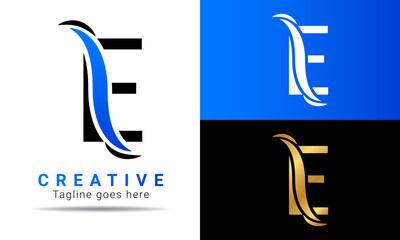 E Letter Logo Design Template. Creative Modern E Letter logo icon vector