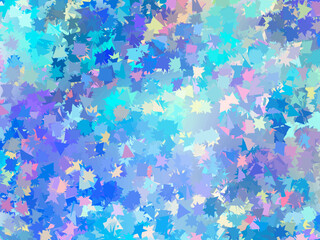 Unicorn background with rainbow shapes and colors. Fantasy gradient backdrop with hologram. Vector illustration for poster, brochure, invitation, cover book, catalog, etc.