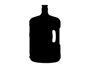 Water gallon silhouette vector art