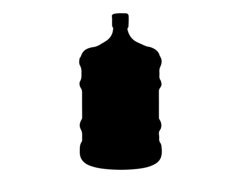 recommend clip art: Water gallon silhouette vector art