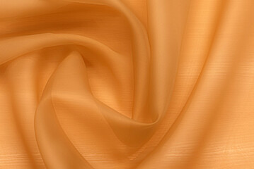 Abstract background texture of natural yellow or orange color fabric. Fabric texture of natural...