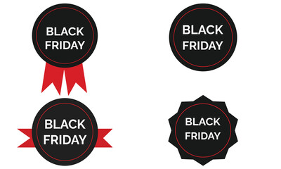 Black friday related filled vector icon set, black friday super sale icon.