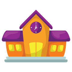 School illustration icon. Vector design