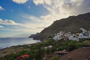 Last lights of summer in Igueste de San Andrés, a small coastal town near Santa Cruz de Tenerife