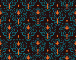 vector beautiful seamless floral pattern eps 10
