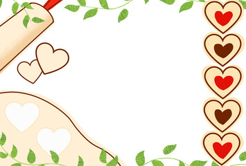 型抜きクッキーのフレーム