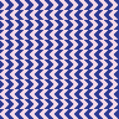 Colourful Chevron Fair Isle Seamless Pattern Design