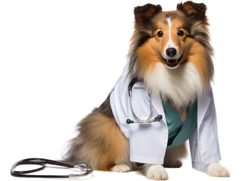 Doctor Shetland Sheepdog Transparent