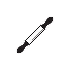 rolling pin icon logo vector design template illustration