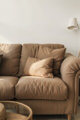 modern living room, minimalist still life, real life, modern sofa, simple background