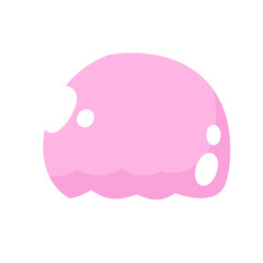 デフォルメスライムピンク☆PNG