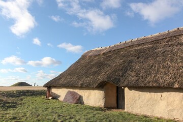 Fototapeta na wymiar House from Bronze age period in Borum Eshoj, Denmark