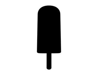 Popsicle silhouette vector art white background
