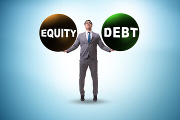 Debt or equity concept as financing options