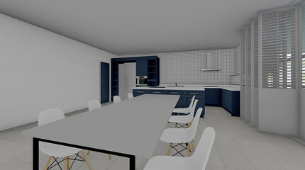 3D Render, 3D model, interior design, decorative