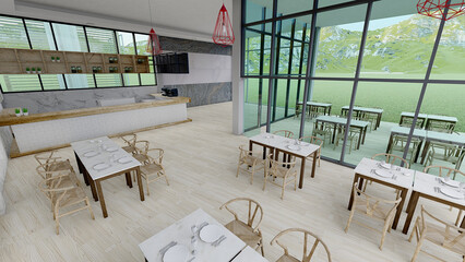 3D Render, 3D model, interior design, decorative