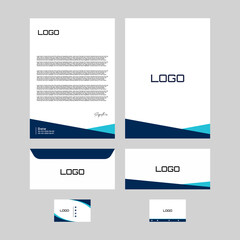  stationery design vector