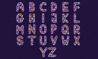 Halloween Uppercase Alphabet Set 1