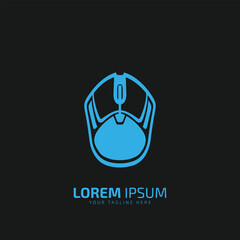 The best of Mouse icon vector, illustration logo template silhouette isolated in trendy style.
