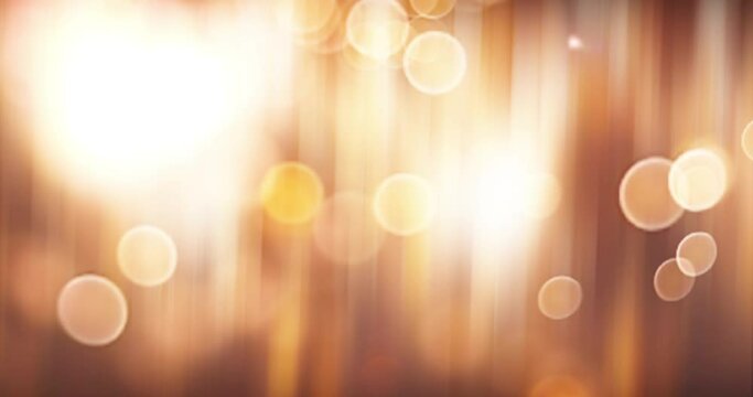 Glowing lines and lights abstract motion background with animated bokeh glowing lights.