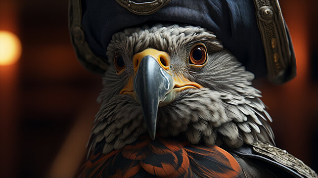 portrait of a vulture HD 8K wallpaper Stock Photographic Image
