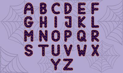 Halloween Uppercase Alphabet Set 2