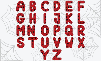 Halloween Uppercase Alphabet Set 4