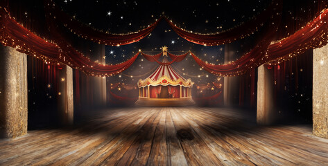 christmas lights in the night, a twisted christmas circus hd wallpaper - obrazy, fototapety, plakaty