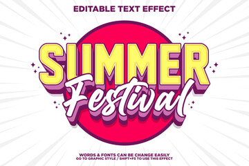 Cartoon text effect, comic title typography, layered retro text effect, cartoon typography tenplate