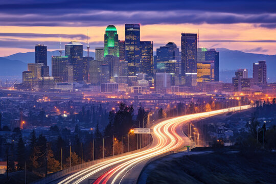 Gleaming Silicon Valley Cityscape