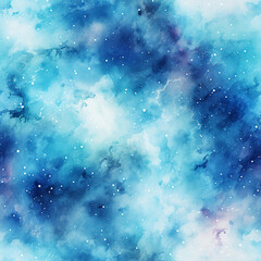 seamless pattern watercolor galaxy
