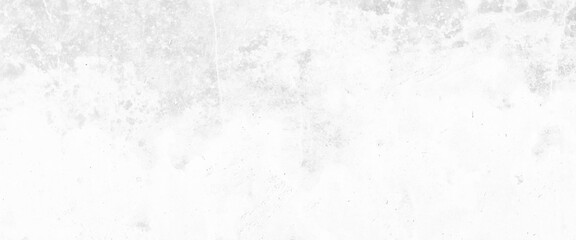 Fototapeta na wymiar Grungy white concrete or cement wall as background, close up retro plain white color cement wall panoramic background texture.