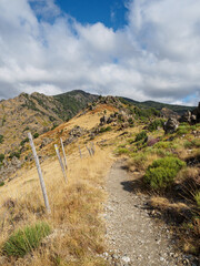 4000 steps hike from Vallerauge to the mount Aigoual in the Cevennes national park, France - obrazy, fototapety, plakaty