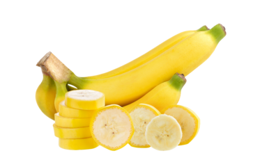 Banana isolated on alpha layer