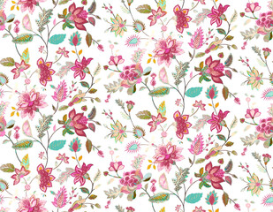 ikat kalamkari batik madhubani colourfull allover design pattern