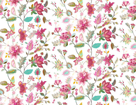 ikat kalamkari batik madhubani colourfull allover design pattern