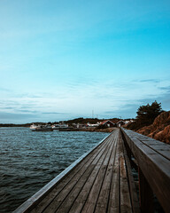 wooden pier on the lake