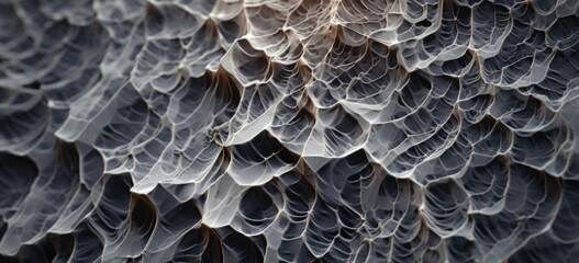Microscope image of a material or organic surface. Hand-edited generative AI. 