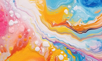 Texture of flow liquid paints. Spreading paint out wallpaper. For banner, postcard, book illustration.