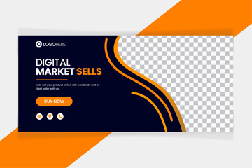 Creative and modern corporate business marketing social media facebook cover, header, banner, and post template design