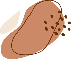 Aesthetic Blob With Line 