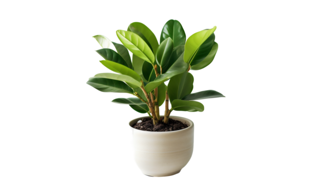 Plante Zamioculcas (Zamioculcas zamiifolia) avec transparence sans background